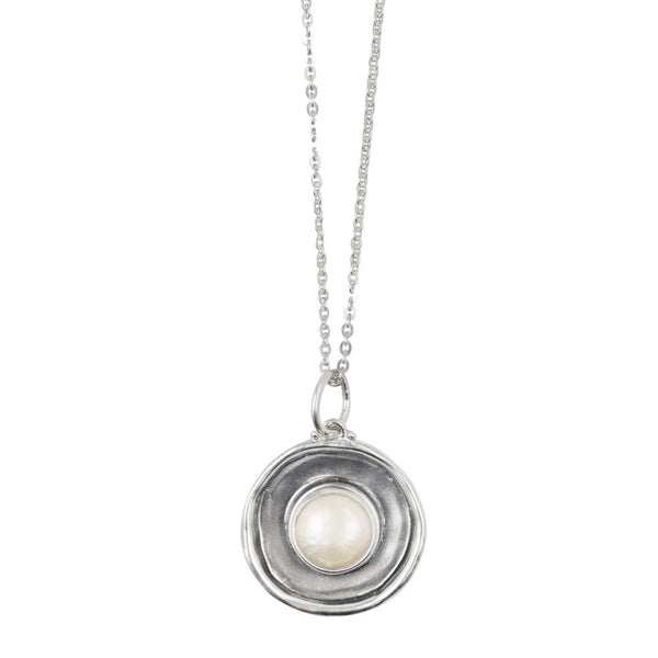 Vortex Medallion Necklace in Bronze & Labradorite – The Good Collective