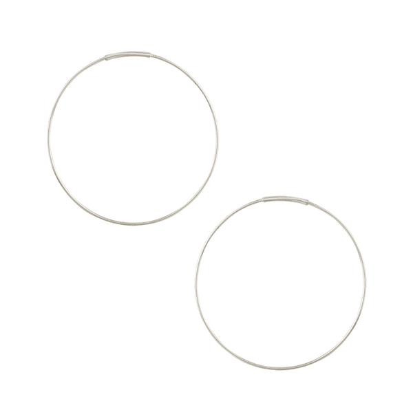 Stone and Strand Tiny Round Endless Hoop Earrings