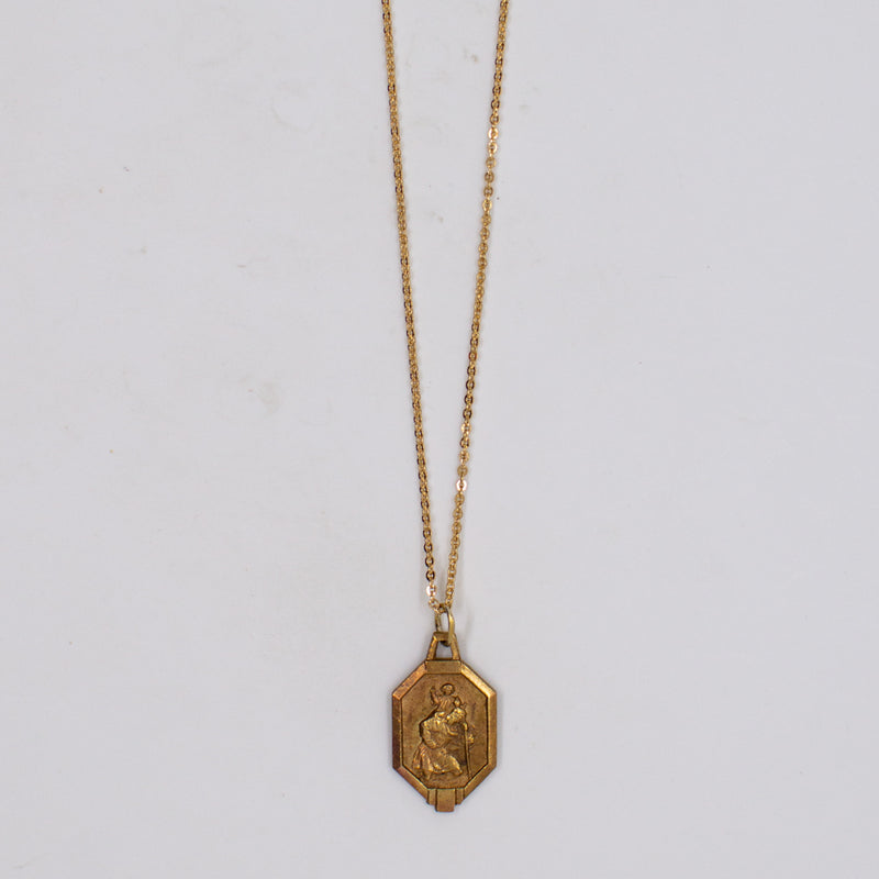 Vintage Saint Medal Saint Christopher v240