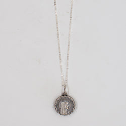 Vintage Saint Medal Mary Lourdes v253