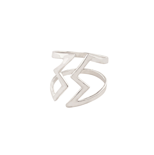 Electric Adjustable Ring in Silver