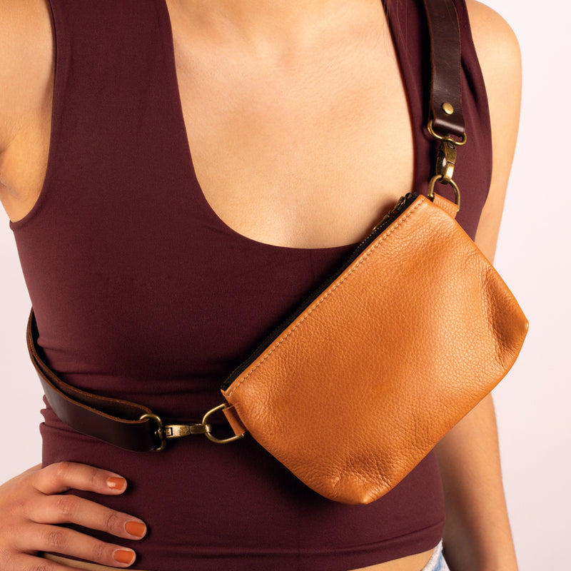 Buckle Up Convertible Bag - Bronze – The Good Collective