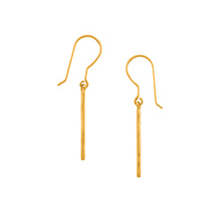 Simply Perfect Bar Earrings in Gold - 1 3/4"