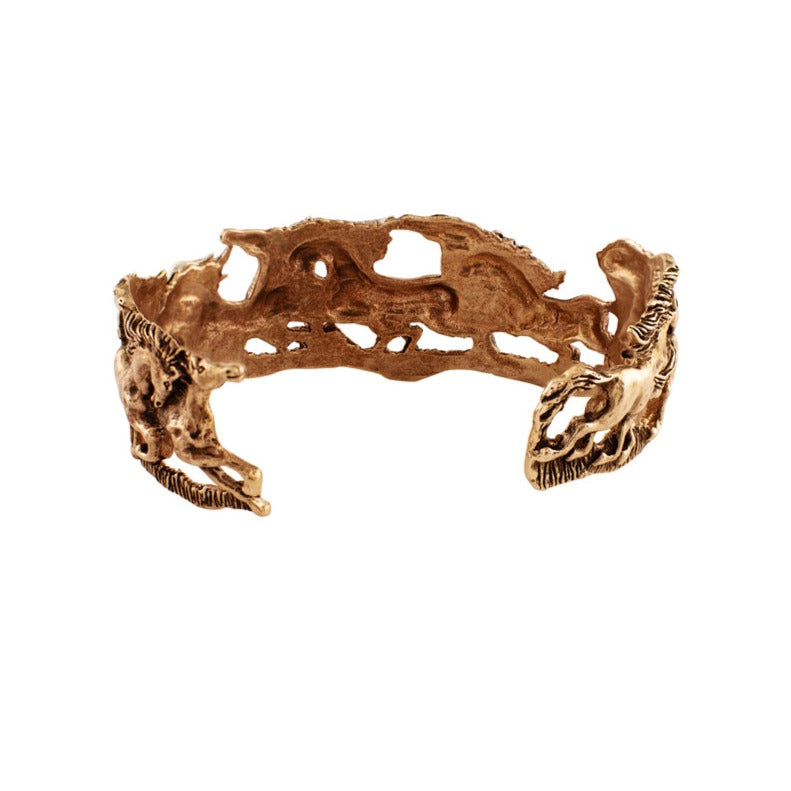 Wild and Free Cuff-Narrow in Bronze with Silver Accents