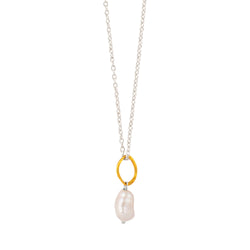 Baroque Pearl Orbit Necklace