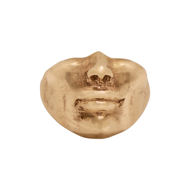 Keep Your Chin Up Ring in Bronze