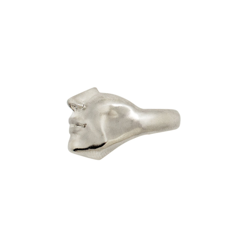 Keep Your Chin Up Ring in Silver