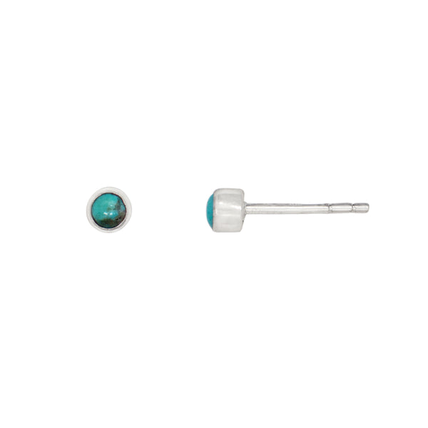 Venus Studs in Turquoise & Silver  | Available to Ship October 24, 2024