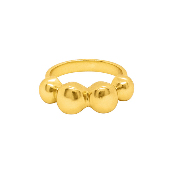 Bubbling Optimist Ring in Gold