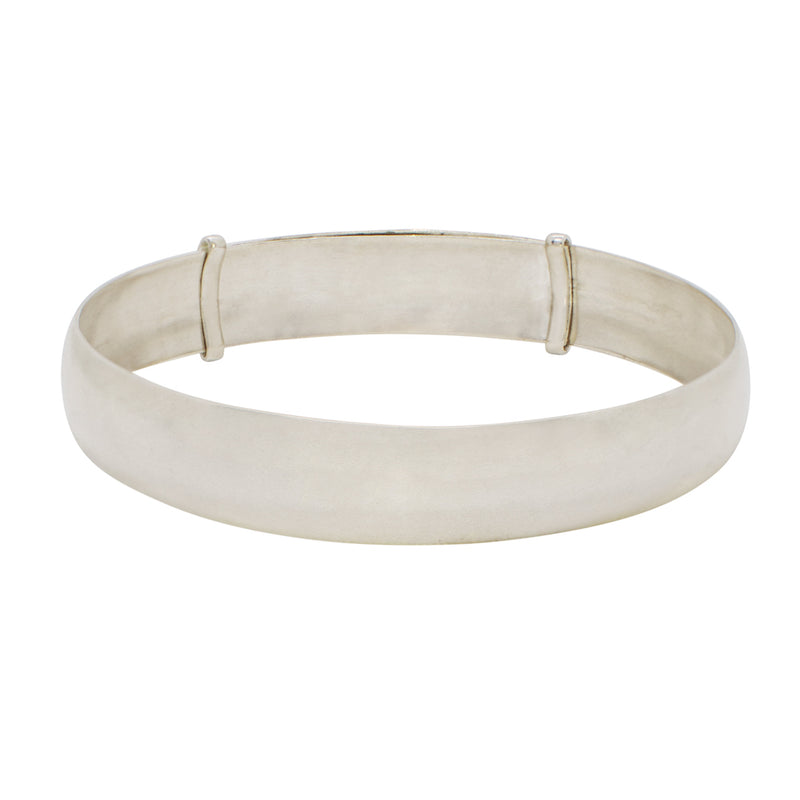 Sterling Slide Bangle in Silver - 1/2" W