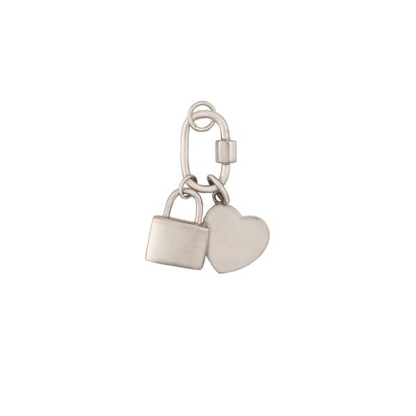 Charmed Carabiner Pendant Set - Love Locked with Heart