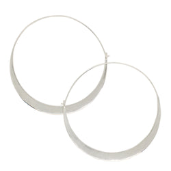 Arc Hoops in Silver - 2 1/2"