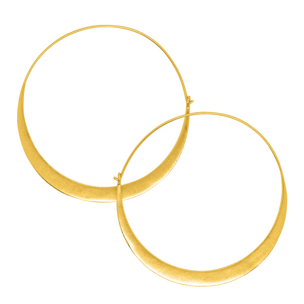 Arc Hoops in Gold - 2 1/2"