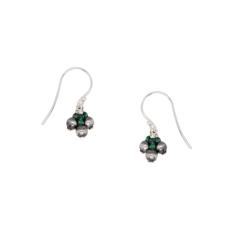 Bonfire Trio Earrings in Malachite