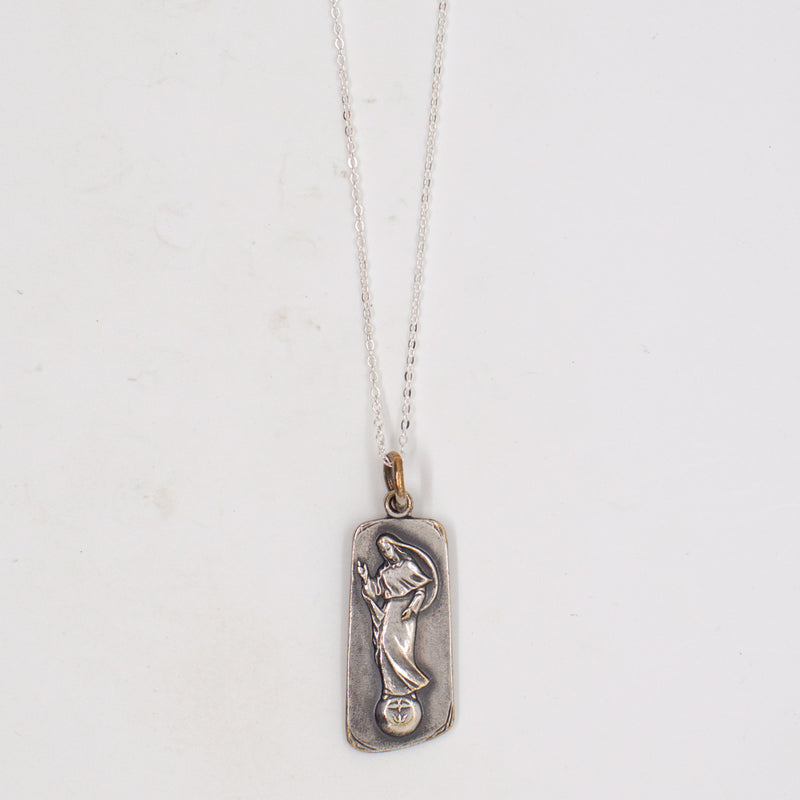 Vintage Saint Medal Mary Our Lady of Mental Peace V14