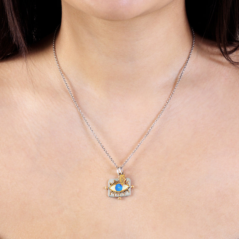 Protection Charm Necklace - Evil Eye