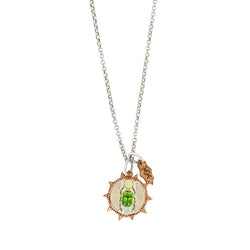 Protection Charm Necklace - Winged Scarab