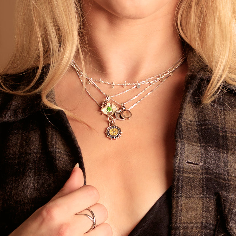 Protection Charm Necklace - Winged Scarab