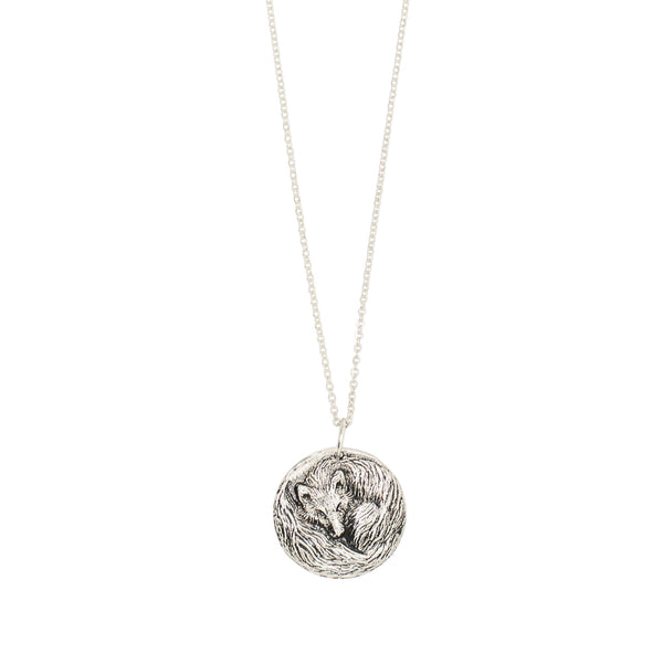 Clever Like A Fox Musing Necklace in Silver