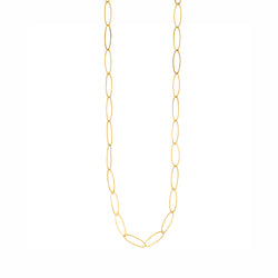 Saucer Chain Necklace in Gold