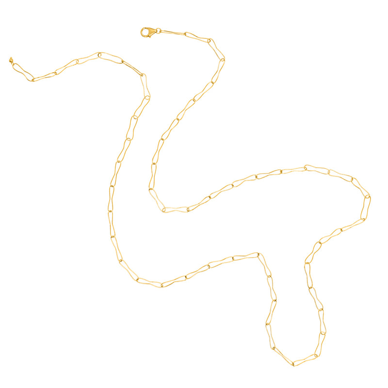 Wafer Chain Necklace in Gold