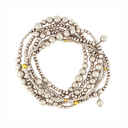 Smoldering Silver Bonfire Bracelet Set