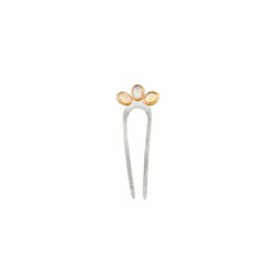 Empire Hair Pin in Opal & Silver - Small