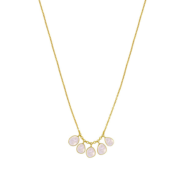 Moon Drops Necklace in Gold