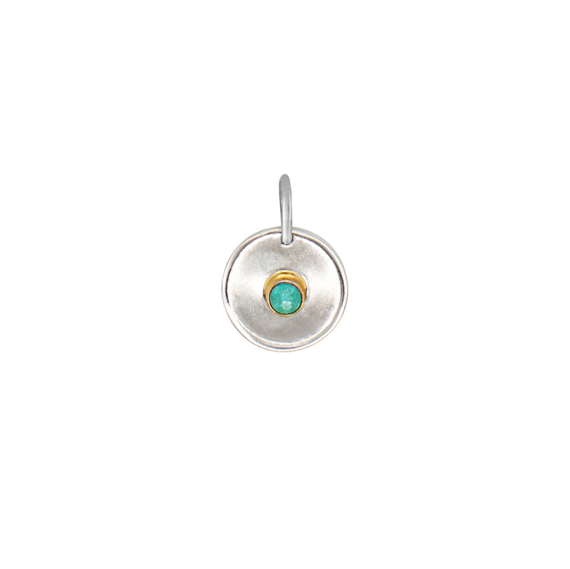 Natural Talent Birthstone Charm Pendant - December/ Turquoise