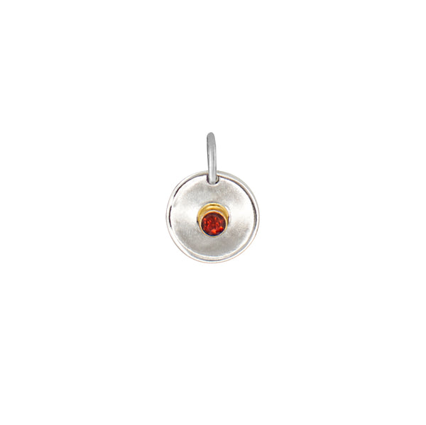 Natural Talent Birthstone Charm Pendant - January/ Garnet