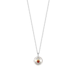 Natural Talent Birthstone Charm Necklace - January/ Garnet