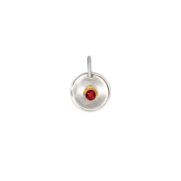 Natural Talent Birthstone Charm Pendant - July/ Ruby