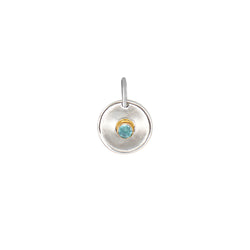 Natural Talent Birthstone Charm Pendant - March/ Aquamarine