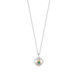 Natural Talent Birthstone Charm Necklace - May/ Emerald