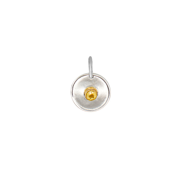 Natural Talent Birthstone Charm Pendant - November/ Citrine