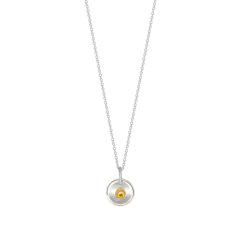 Natural Talent Birthstone Charm Necklace - November/ Citrine