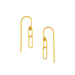 Loved Linked Earrings in Gold