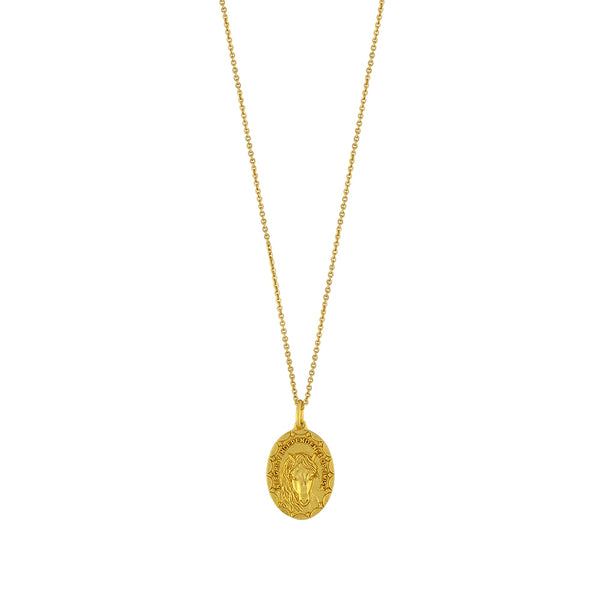 Nature Saint Necklace in Gold - Horse