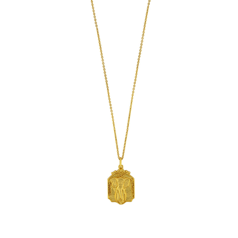 Nature Saint Necklace in Gold - Elephant