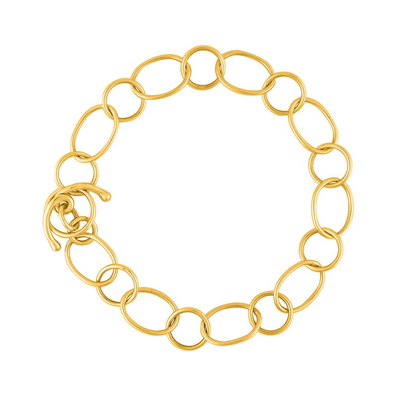 Linked & Anchored Bracelet in Gold