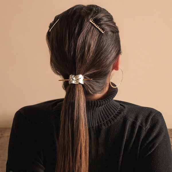 Braided Pony Maker in Silver & Bronze   | Available to ship December 6, 2024