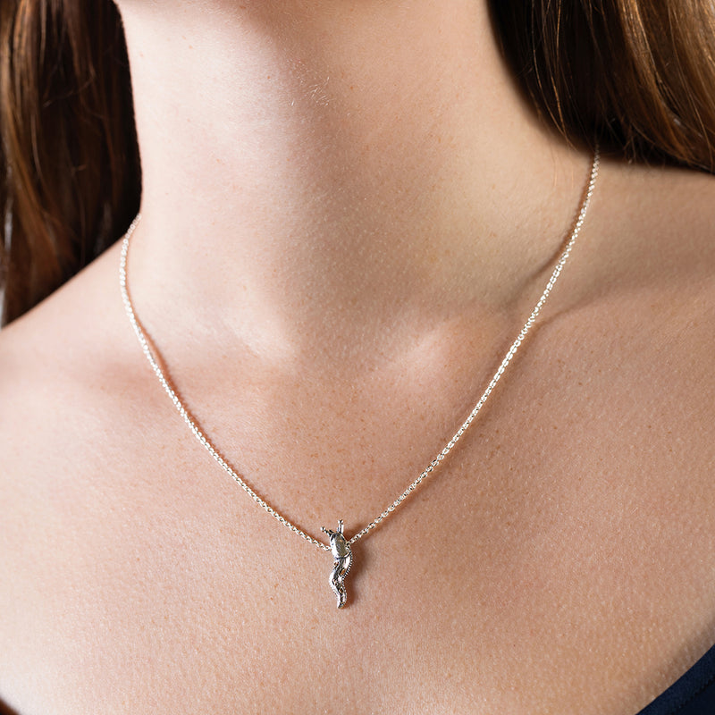 Slug Life Necklace in Silver