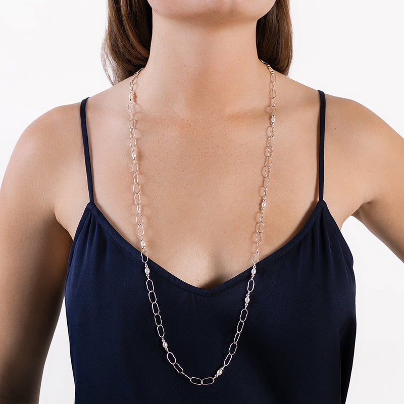 Pearl Bonfire Strand Necklace