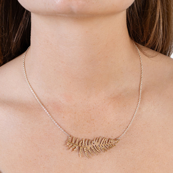 Let's Be Fronds Necklace