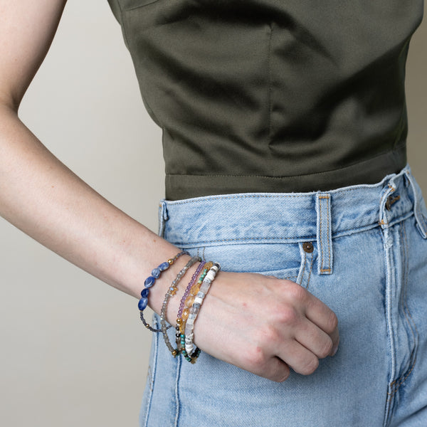 Pyrite's Booty Bracelet in Sodalite & Iolite