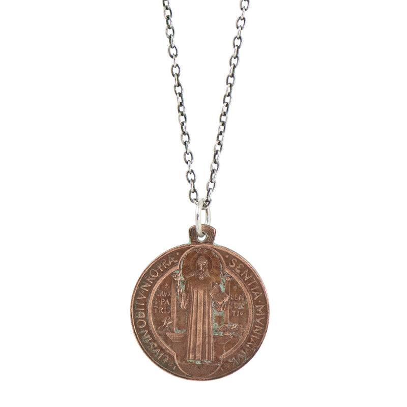 Saint Benedict Vintage Saint Necklace VB12