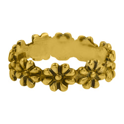 Daisy Chain Ring in Gold
