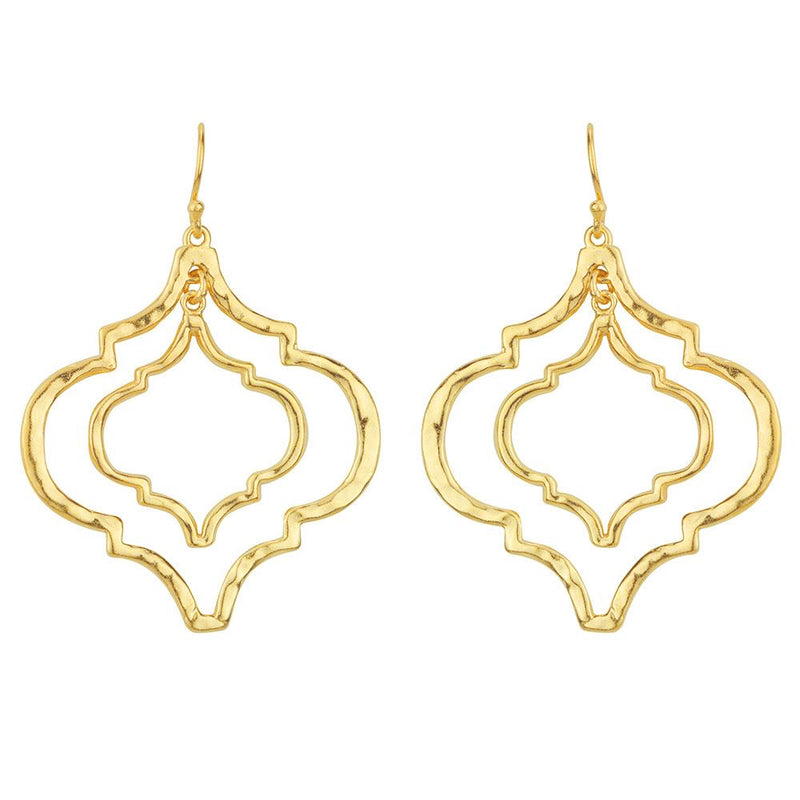 Tangiers Earrings in Gold - Large