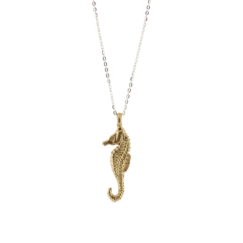 Seahorse Necklace | Silver Pendant Necklace by The Good Collective