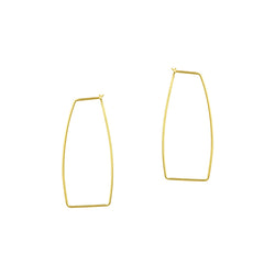 Geometric Hoop Earrings - Small in Gold